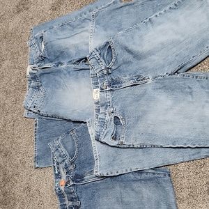 3 pairs Boys size 12 bootcut jeans